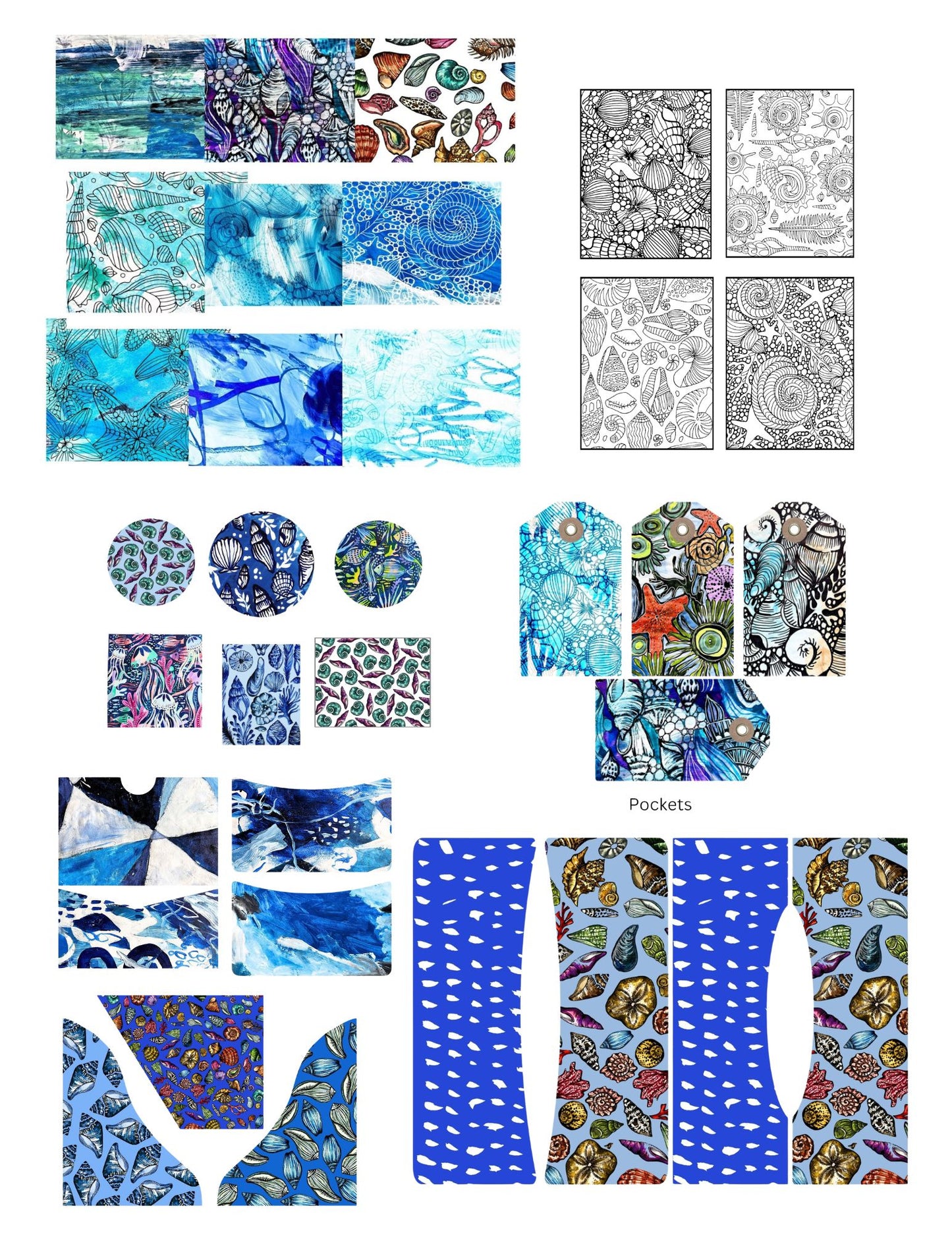 Ocean Art Journal Printable Kit