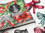 whimsical watercolor bows