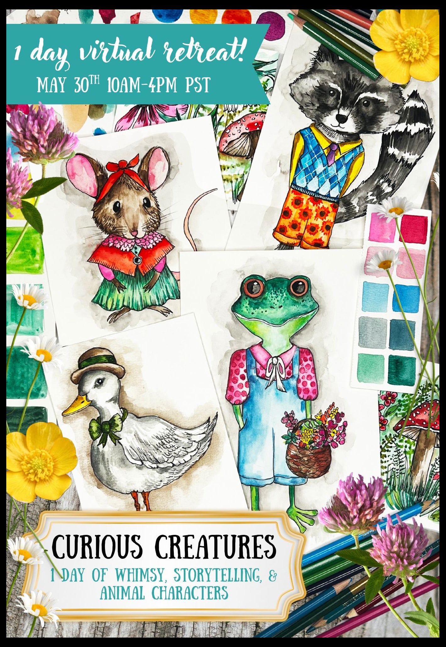 curious creatures 1 day virtual retreat May 30th