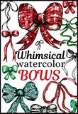 whimsical watercolor bows
