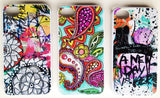 watercolor doodles case- iPhone 4s