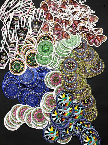 bouquet and bow vinyl sticker