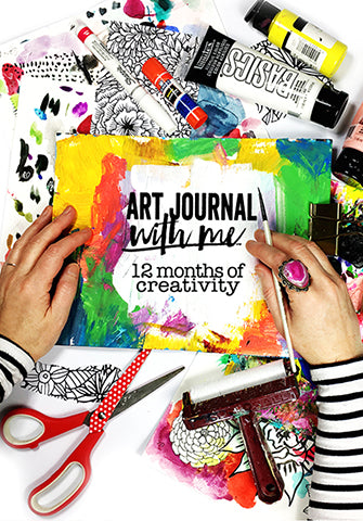 art journal with me: 12 months of creativity
