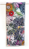 messy flowers scarf- 1 available