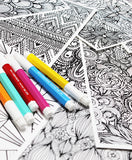 neighborhood and cities 5 coloring pages