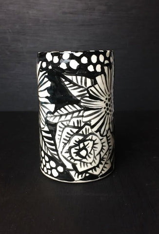 SOLD- flowers cup-2