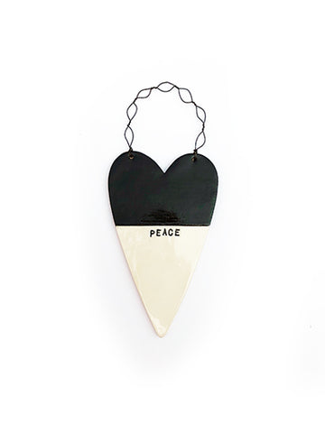 peace heart tile