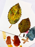 watercolor fall leaves