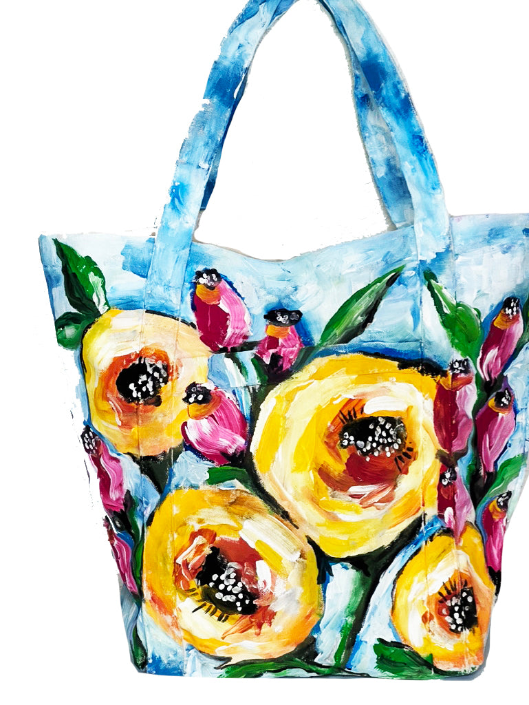 flower tote bag