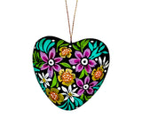 hand painted heart ornament 13