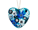 hand painted heart ornament 15