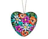 hand painted heart ornament 17