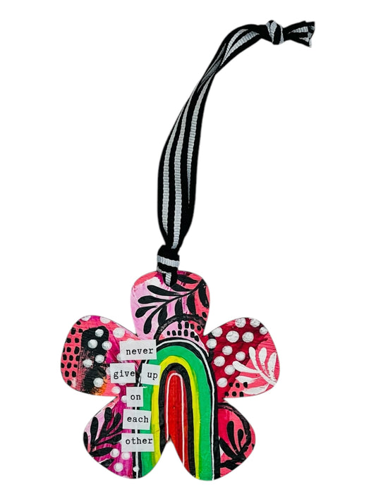 never give up on each other ornament