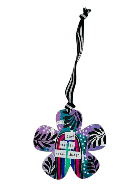 find joy in the small things ornament