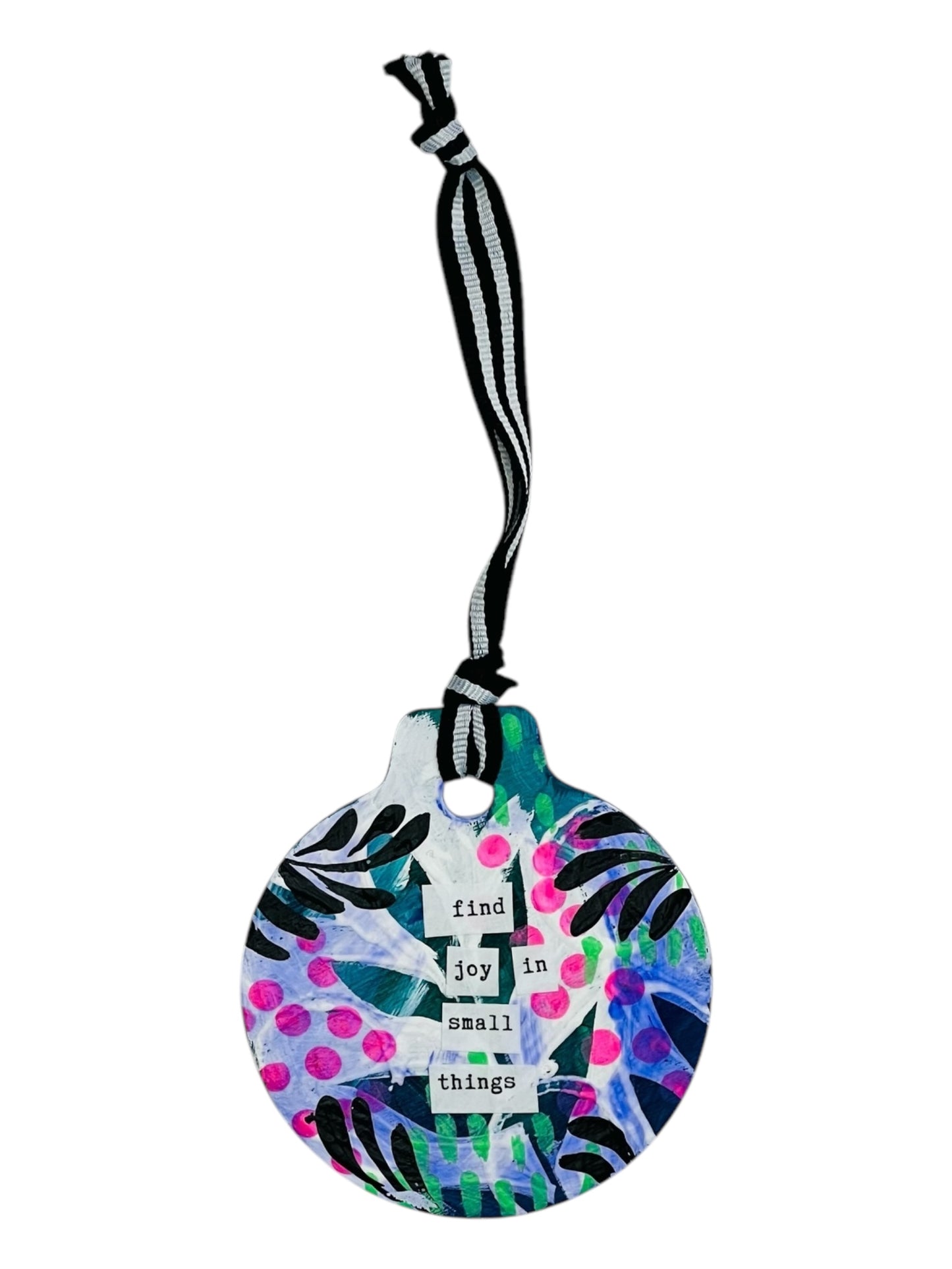 find joy in the small things ornament