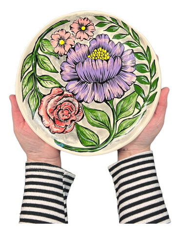 large flower plate 3