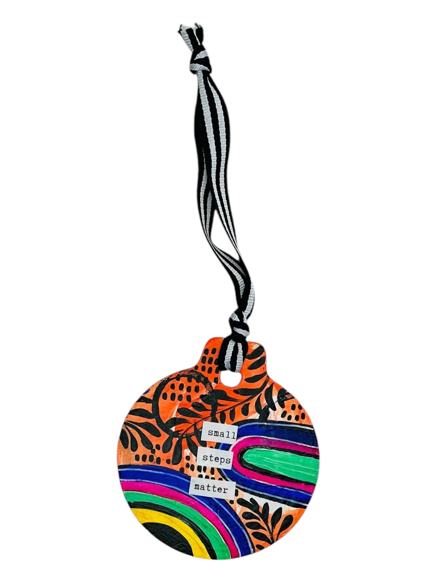 small steps matter ornament