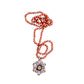 colorful flower ceramic necklace