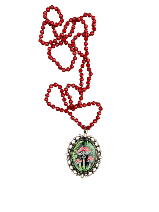 floral painted pendant 5