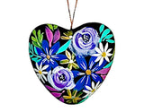 hand painted heart ornament 6