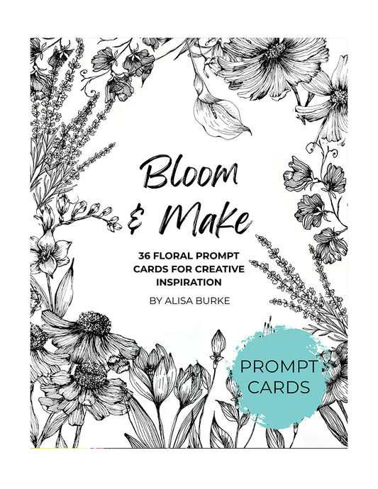 Bloom & Make Floral Prompt Cards Printable