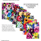 Expressive Flowers Printable Paper