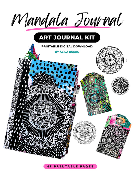 Mandala Art Journal Printable Kit