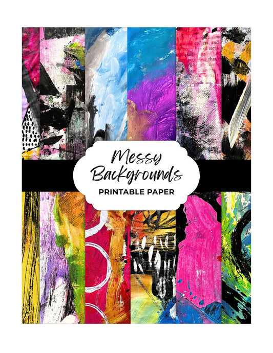 Messy Backgrounds Printable Paper
