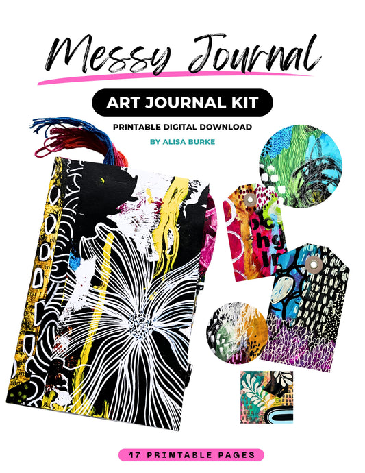 Messy Art Journal Printable Kit