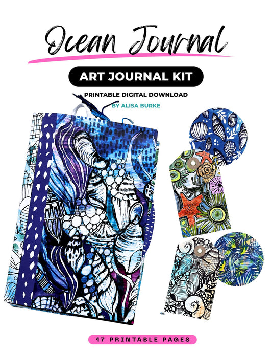 Ocean Art Journal Printable Kit