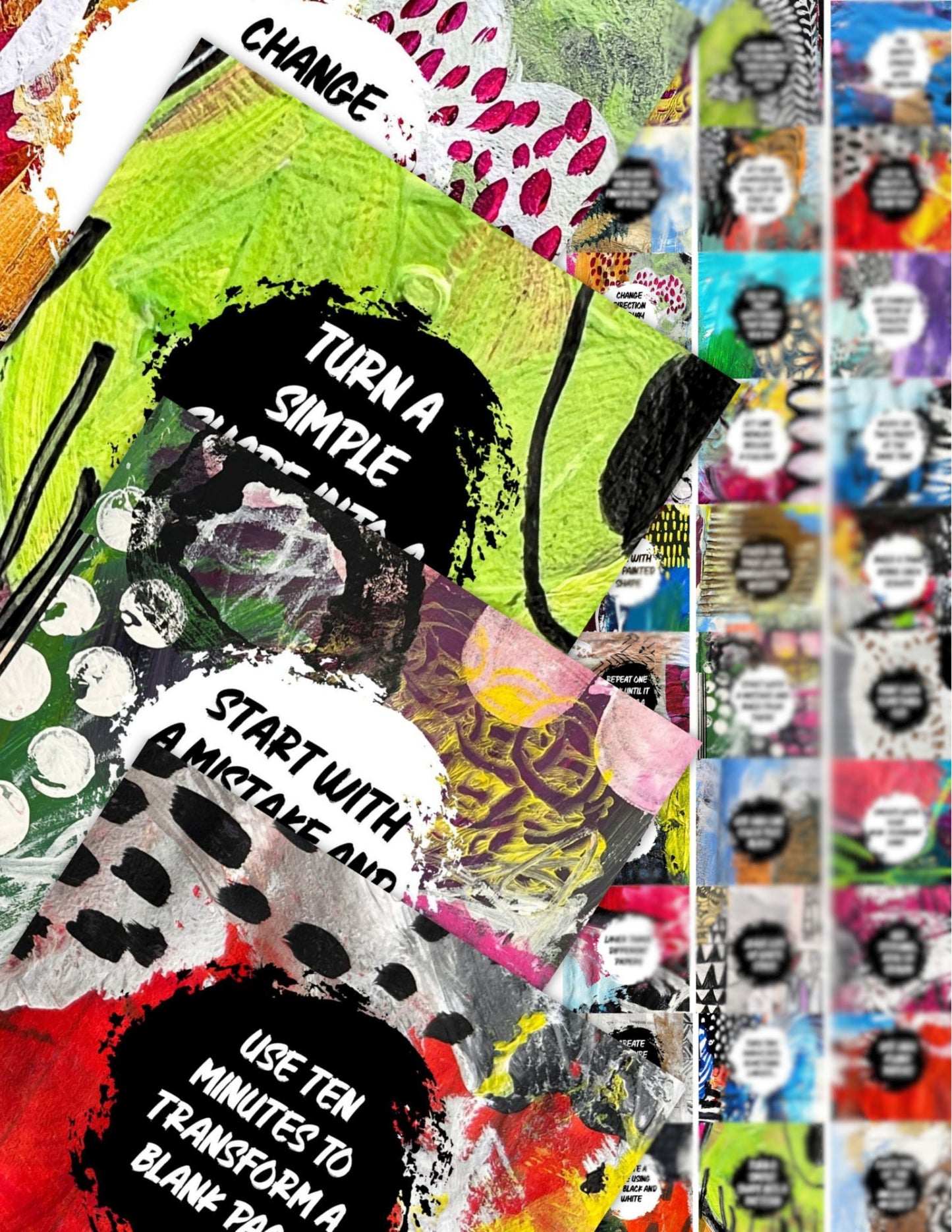 Permission to Play Art Journal Prompt Cards Printable