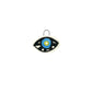 blue eye ceramic charm