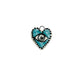 blue eye ceramic charm