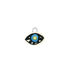 blue eye ceramic charm