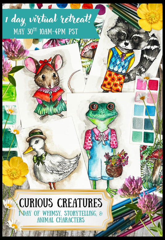 curious creatures 1 day virtual retreat May 30th