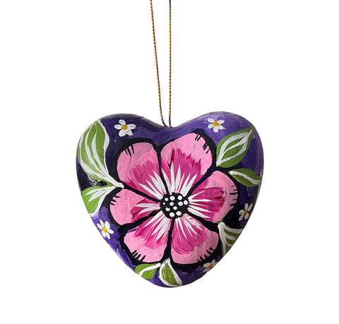 heart mixed media ornament 1
