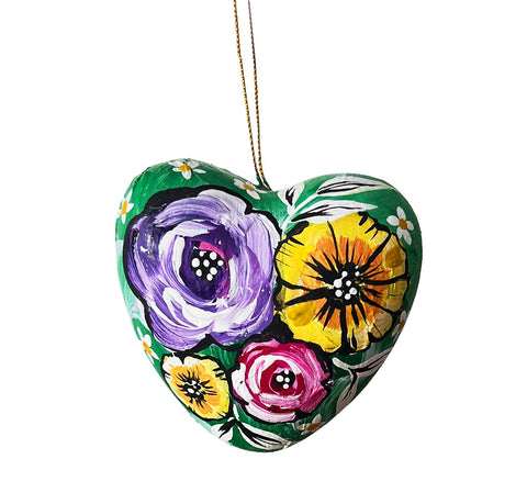 heart mixed media ornament 3