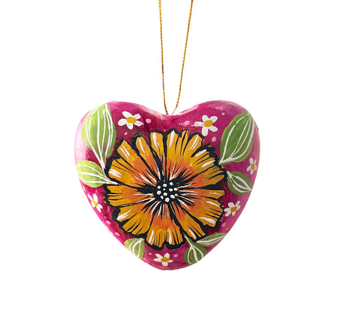heart mixed media ornament 4