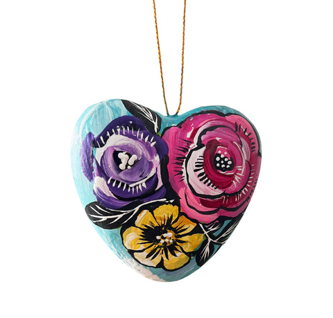 heart mixed media ornament 7
