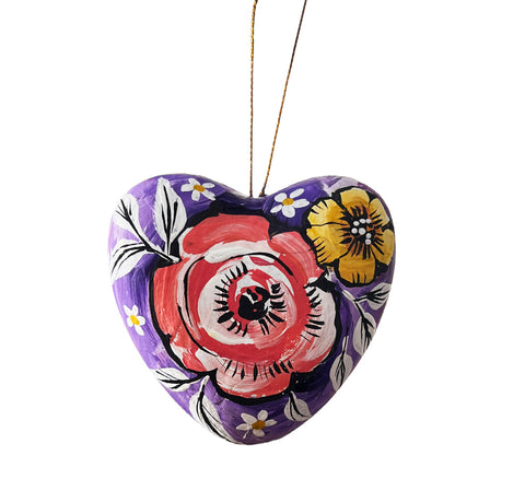 heart mixed media ornament 8