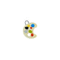 paint palette ceramic charm