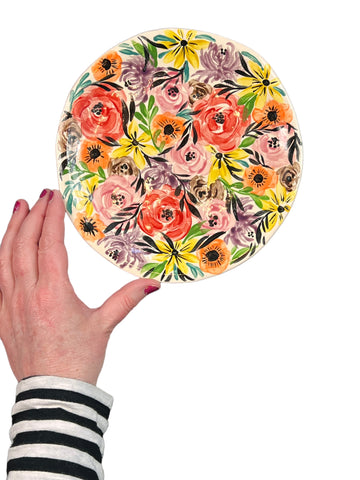 loose flowers plate