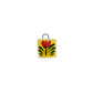 red and yellow tulip ceramic charm