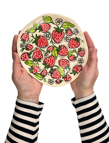 strawberries plate