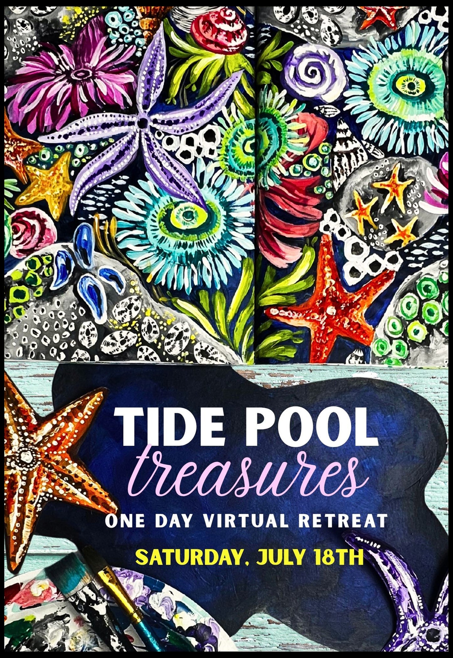 tide pool treasures one day virtual retreat- July 18th