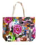 large hand painted messy tote 3