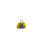 bright rainbow ceramic charm
