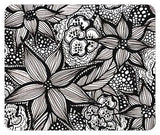 doodle flowers mousepad