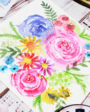 watercolor blooms