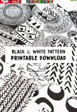 printable black and white pattern